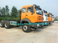 Oranje de Tractorvrachtwagen van BEIBEN Beiben, Linkeraandrijving van de Aanhangwagen de Hoofdvrachtwagen voor Logistiek