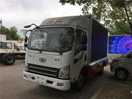 Het Diesel van FAW 4x2 Verplaatsing van de LEIDENE Scherm de Mobiele Reclamevrachtwagen 3707ml