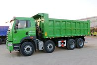 De Vrachtwagen van de het Wielstortplaats van FAW 8x4 12, Groene Kleur de Vrachtwagen van de de Vrachtwagenkipper van de 32 Tonstortplaats