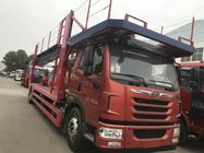 Dubbele de Lagen Flatbed Vrachtwagen van FAW CA1560 4x2 voor Vervoer van Type van Auto's het Handtransmissie