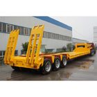 Laag Bed 4 de Vrachtwagenaanhangwagen van As Op zwaar werk berekende Lowboy/Container Diesel Semi Tractor