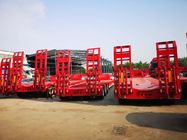 Semi Lowboy Laag Bed - Aanhangwagen 50t 60t 80t voor Aanhangwagen van Lowboy van het Containervervoer de Op zwaar werk berekende