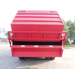 De rode Howo-Vrachtwagen van de Afvalinzameling, 6 - 19 de Kubieke Vrachtwagen van de Vuilnispers