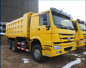 De gele Vrachtwagen van de Kleuren371hp Op zwaar werk berekende Stortplaats 6x4 met ZF8118-Leiding