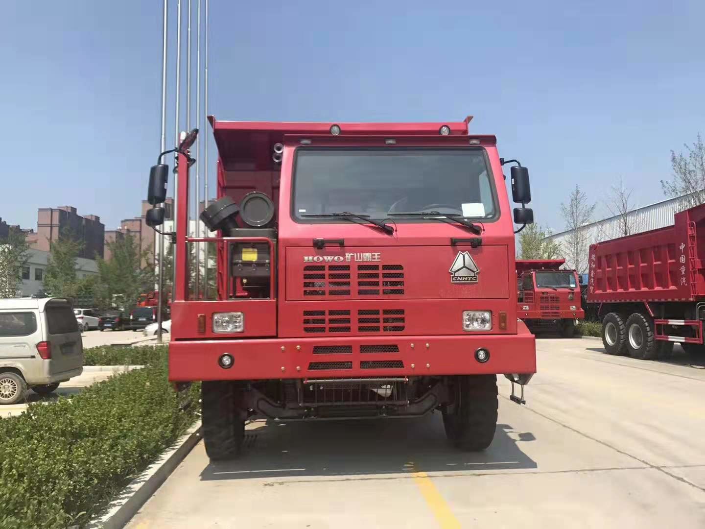 De Stortplaatsvrachtwagen 6*4 van de rode Kleuren Zware Mijnbouw/Handtransmissietype 30 van de Kipperston Vrachtwagen