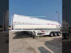 Gebruikte en nieuwe 48000L olie / brandstof tankwagen Semi-trailer