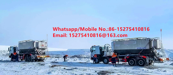 Veiligheidsbetrouwbaarheid Tread Bulk Trucks 15/20/25Ton Zware ammoniumolie explosief Emulsie ANFO Truck MMU MEMU Voor Mongolië DR CONGO PERU Ghana Mining Blasting