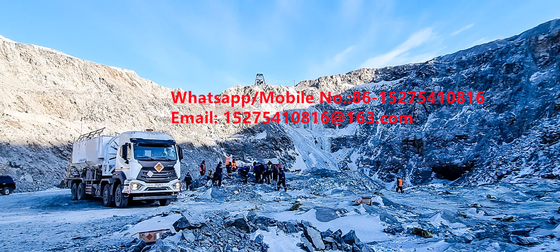 Veiligheidsbetrouwbaarheid Tread Bulk Trucks 15/20/25Ton Zware ammoniumolie explosief Emulsie ANFO Truck MMU MEMU Voor Mongolië DR CONGO PERU Ghana Mining Blasting