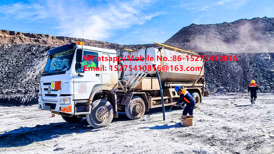 Hoog kosteneffectieve China Veiligheid betrouwbaarheid Tread Bulk Trucks 15/20/25Ton Zware ammoniumolie explosieven Emulsie ANFO Truck MMU MEMU Voor Mongolië DR CONGO PERU Ghana Mining Blasting BCLH/BCRH/BCZH