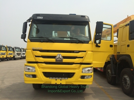 Nieuwe 6X4 HOWO flatbed truck gemonteerde kraan telescopische boom truck
