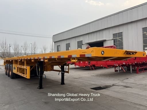 20FT/40FT/45FT 2/3/4 Assen Container / Cargo Flatbed / Platform / Flat Deck Semi Truck Trailer