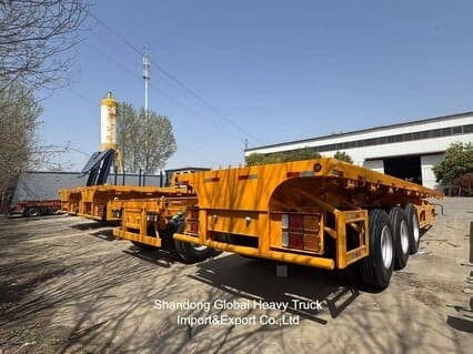 20FT/40FT/45FT 2/3/4 Assen Container / Cargo Flatbed / Platform / Flat Deck Semi Truck Trailer