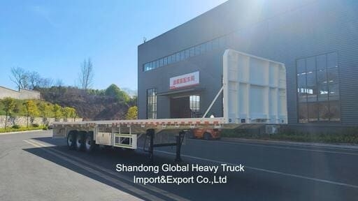 20FT/40FT/45FT 2/3/4 Assen Container / Cargo Flatbed / Platform / Flat Deck Semi Truck Trailer