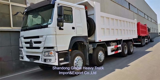 Chinese Sinotruck Howo 400hp Tipper 8x4 Mini 60 Ton Canter nieuwe dump truck