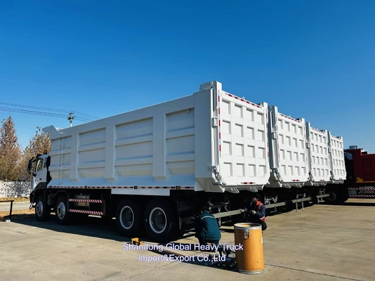 Chinese Sinotruck Howo 400hp Tipper 8x4 Mini 60 Ton Canter nieuwe dump truck
