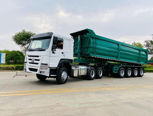 10 wielen 6x4 40t Sinotruk HOWO Container Cargo Trailer Tractor Head Truck