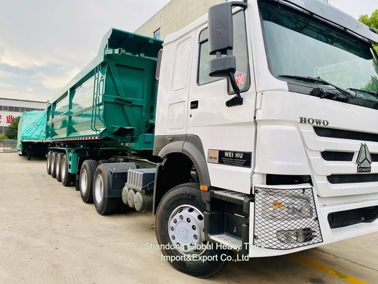 10 wielen 6x4 40t Sinotruk HOWO Container Cargo Trailer Tractor Head Truck