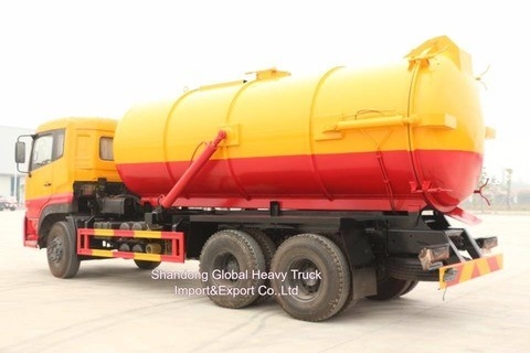 Goedkope voertuigen Dongfeng 6*4 Zuig- en rioolvaten Vacuumcombinatie rioolreinigende trucks