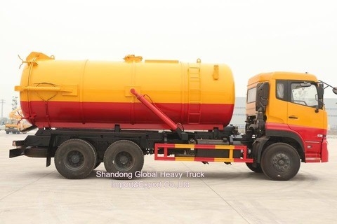 Goedkope voertuigen Dongfeng 6*4 Zuig- en rioolvaten Vacuumcombinatie rioolreinigende trucks