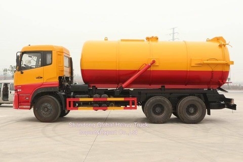 Goedkope voertuigen Dongfeng 6*4 Zuig- en rioolvaten Vacuumcombinatie rioolreinigende trucks