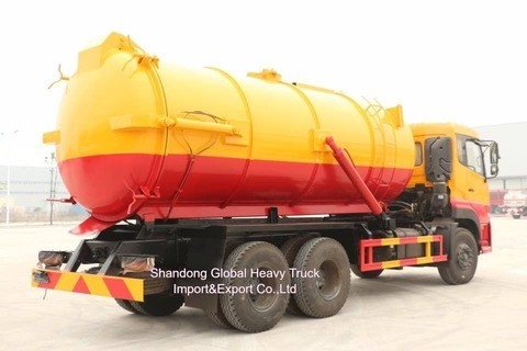 Dongfeng 6*4 Hoogwaardige 290 pk Vacuüm Afvoerzuigtruck Afvoerzuigtruck