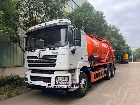 Shacman F3000 6X4 Afvoerzuigtruck 20 kubieke meter Volume 300 pk
