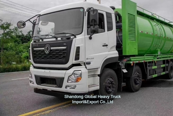 Fabrieksprijs 8*4 380 pk Afvoerzuigtruck Dongfeng Chassis 18000L Tank