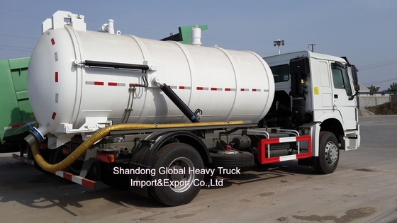 Nieuwe HOWO rioolzuigtruck 12000 liter combinatie vacuüm jettruck te koop