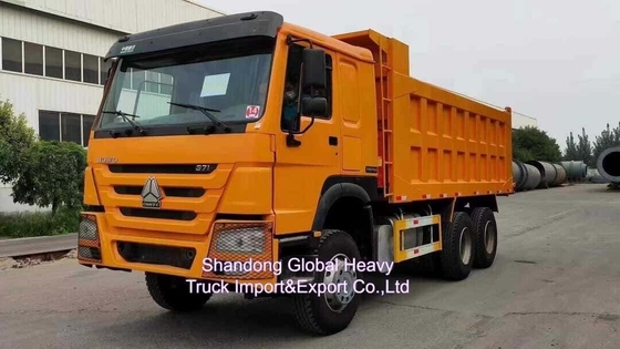 Gebruikte gerenoveerde linkshandige dirver zware type 6X4 HOWO dumper 10 wielen dumper