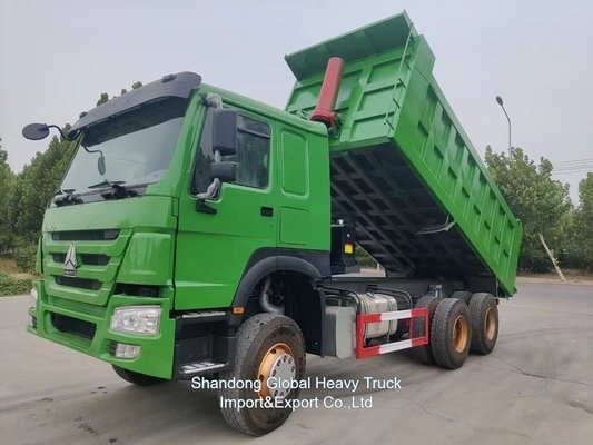 Sinotruk tweedehands zandtransport zware dumper gebruikte Hohan A7 400HP 6*4 dump truck