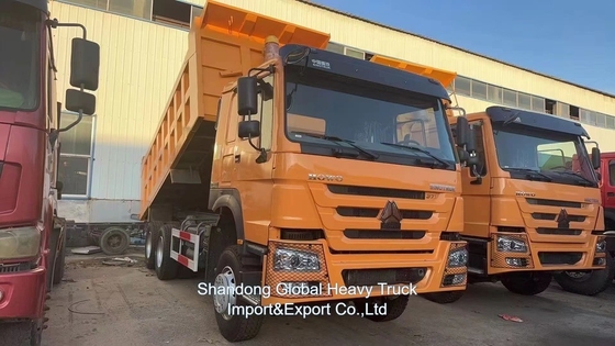 Gebruikte gerenoveerde linkshandige dirver zware type 6X4 HOWO dumper 10 wielen dumper