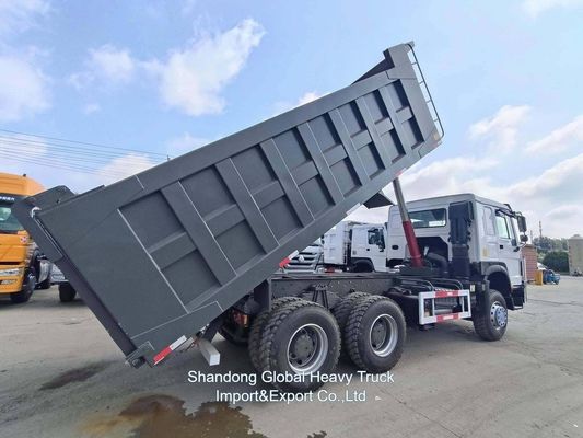 Gebruikte Zware Dump Truck 6×4 Aandrijving 380PK Sinotruk HOWO Kipper met 31-40t Laadvermogen