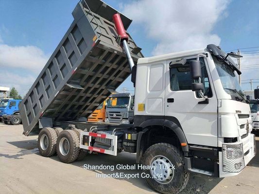 Gebruikte Zware Dump Truck 6×4 Aandrijving 380PK Sinotruk HOWO Kipper met 31-40t Laadvermogen