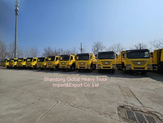 Hoogwaardige tweedehands ophangwagen HOWO 375 ophangwagen 6*4 met handgeschakelde transmissie