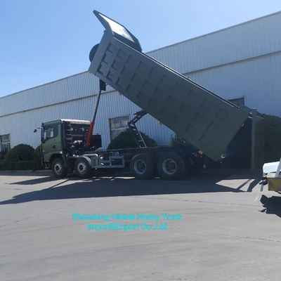 Shacman X3000 Dump Truck 8X4 aandrijving Wiel Zware belasting Tipper Truck met 31-40t laadvermogen en WEICHAI WP12 / WP13 motor