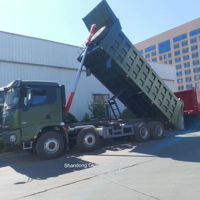 Shacman X3000 Dump Truck 8X4 aandrijving Wiel Zware belasting Tipper Truck met 31-40t laadvermogen en WEICHAI WP12 / WP13 motor