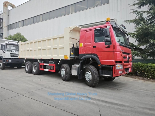 HOWO 7 8X4 371HP Tipper Vernieuwde Sinotruk HOWO Dump Truck 371HP 12 banden
