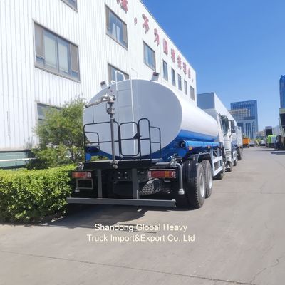 Sino HOWO Merk 6*4 20000L Drinkwatertank Truck Roestvrij staal watertruck