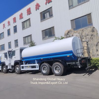 Sino HOWO Merk 6*4 20000L Drinkwatertank Truck Roestvrij staal watertruck