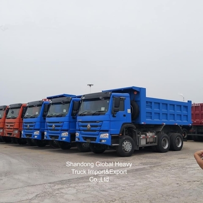 Gebruikelijke Global HOWO Dump Truck Nieuwe blauwe Dump Truck met een grote capaciteit van 35 ton