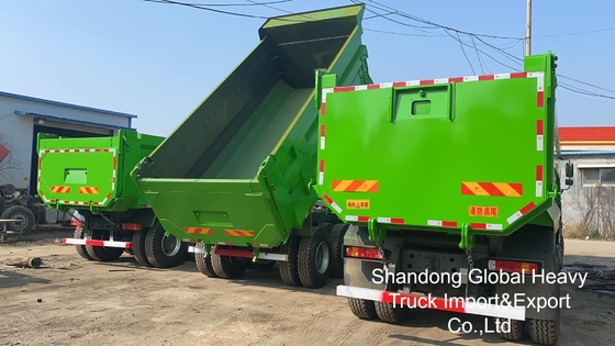 Tweedehands Sinotruk HOWO 6X4/8X4 A7/T7 10/12 Wheeler 371hp 18-25cbm Heavy Duty Tipper Dump truck