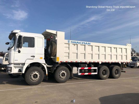 Shacman 8×4 dumptruck met 420 pk motor en hoge sterkte stalen carrosserie voor Zambia Mining
