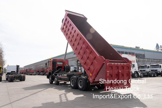 Sinotruk HOWO 8×4 dumptruck met 420 pk motor en versterkte lading voor zware mijnbouw