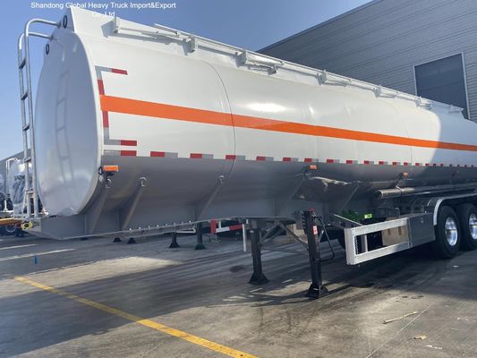 3 assen koolstofstaal Q345B 45000L brandstoftanker Halve aanhanger