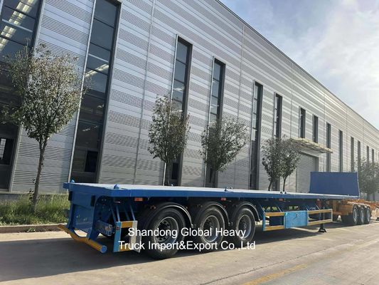 30 Ton 40FT 60 Tons Lowbed Semi Trailer Heavy Duty Lowboy Semi Trailer for Heavy Equipment Transport