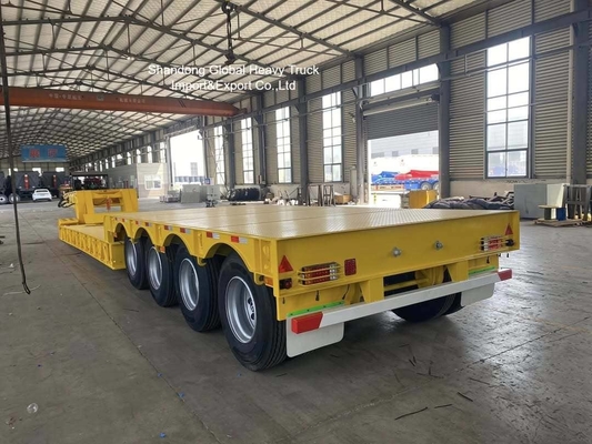3-assige 60 ton zware dieplader oplegger met Fuwa assen
