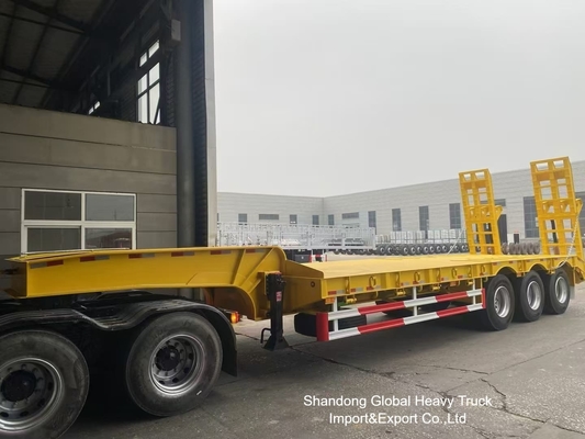 3-assige 60 ton zware dieplader oplegger met Fuwa assen