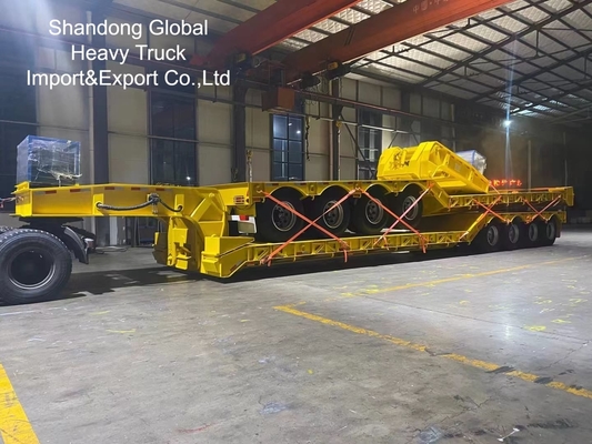 40ft zware drieassige platte half-aanhanger - ECE, CE-gecertificeerd