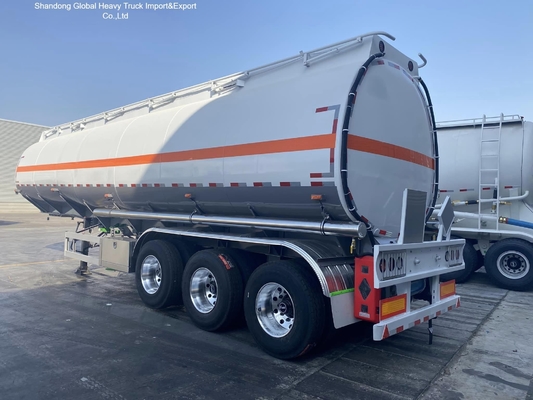 3-assige 45000L Diesel benzine tankwagon Halve aanhangwagen met ABS-remmen