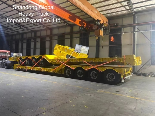 40ft zware drieassige platte half-aanhanger - ECE, CE-gecertificeerd